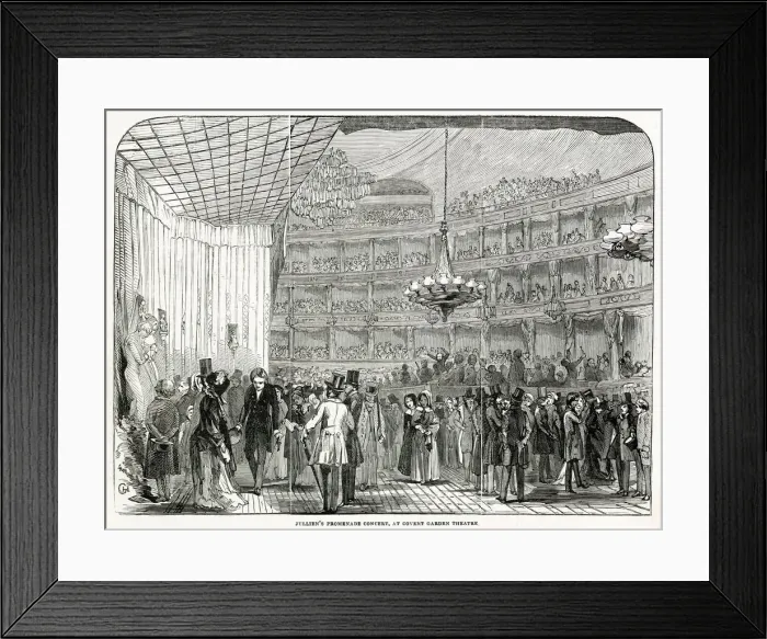 Framed Print : Julliens Promenade Concert, at Covent Garden Theatre, London Date: 1845 Framed Print : Julliens Promenade Concert, at Covent Garden Theatre, London Date: 1845