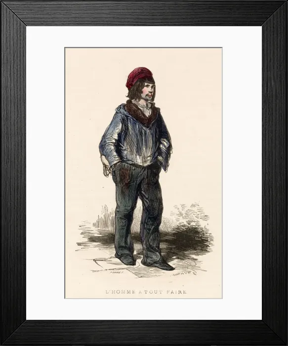 Framed Print : A Jack of All Trades. Date: 1850 Framed Print : A Jack of All Trades. Date: 1850