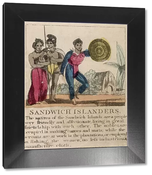 Hawaii: A group of Sandwich Islanders Date: circa 1830