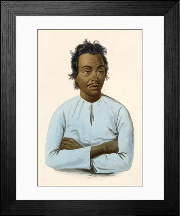 Framed Print : Native man of Malaya (later Malaysia) Date: 1855 Framed Print : Native man of Malaya (later Malaysia) Date: 1855