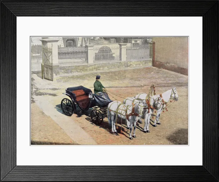 Framed Print : RUSSIA : a summer troika. Date: 1890s Framed Print : RUSSIA : a summer troika. Date: 1890s