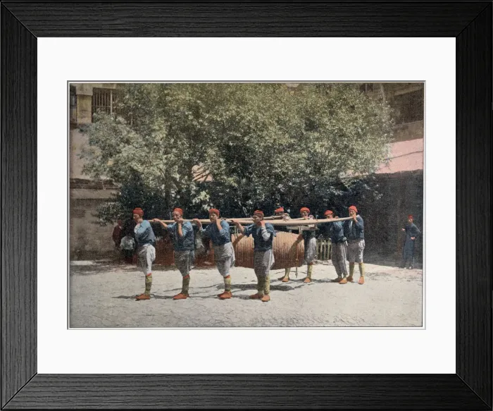 Framed Print : Turkish fire-fighters. Date: circa 1900 Framed Print : Turkish fire-fighters. Date: circa 1900