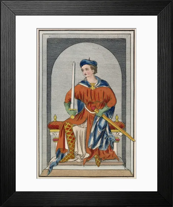 Framed Print : Nobleman in his Habit of State wears a tunic with slit to the skirt & magyar sleeves Framed Print : Nobleman in his Habit of State wears a tunic with slit to the skirt & magyar sleeves