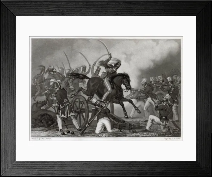 Framed Print : The second engagement of the Mexican War requires the Americans to charge Framed Print : The second engagement of the Mexican War requires the Americans to charge