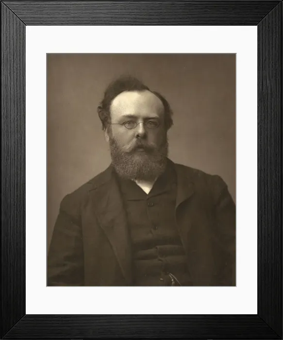 Framed Print : Prolific Scottish writer of verse, novels and plays, ROBERT BUCHANAN (1841-1901)