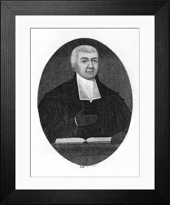 Framed Print : WALTER BUCHANAN Scottish churchman, depicted preaching with gloves on his hands - his Framed Print : WALTER BUCHANAN Scottish churchman, depicted preaching with gloves on his hands - his