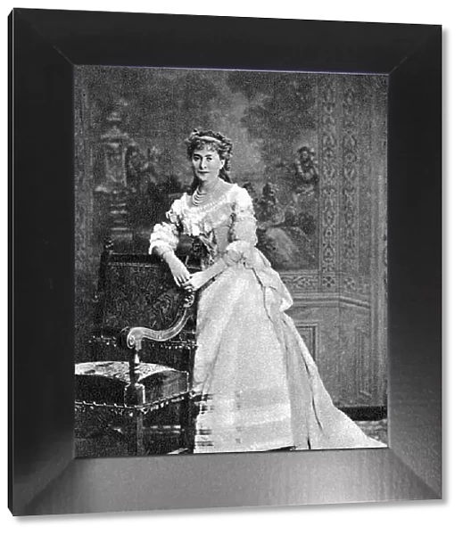 SUZANNE REICHENBERG French singer, photographed in 1883. Date: 1853 - 1924