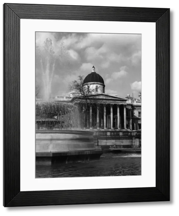 Framed Print : The National, Gallery, Trafalgar Square, London, built between 1834 and 1838 Framed Print : The National, Gallery, Trafalgar Square, London, built between 1834 and 1838