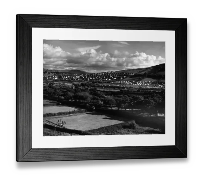 Framed Print : A fine general view of Penparcau, a suburb of Aberystwyth, showing the council estate Framed Print : A fine general view of Penparcau, a suburb of Aberystwyth, showing the council estate