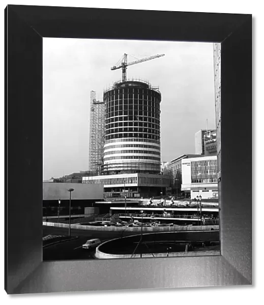 The construction of the Rotunda, an iconic cylindrical tower block in Birmingham