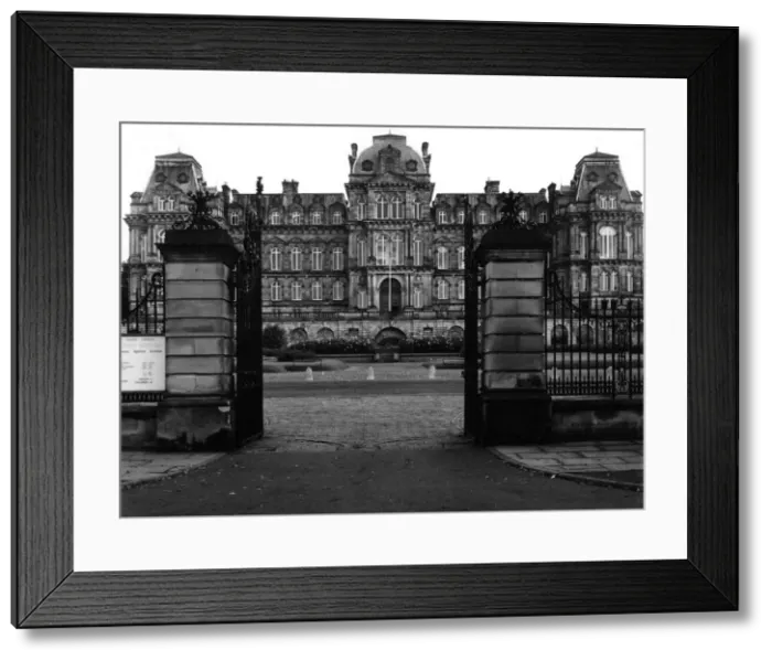 Framed Print : The Bowes Museum, Barnard Castle, Co Durham, England, is a French style chateau Framed Print : The Bowes Museum, Barnard Castle, Co Durham, England, is a French style chateau