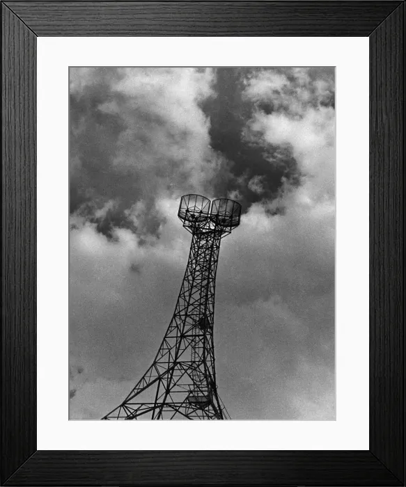 Framed Print : The Eyes of the Nation, the BBC television aerials on the Museum Television Framed Print : The Eyes of the Nation, the BBC television aerials on the Museum Television