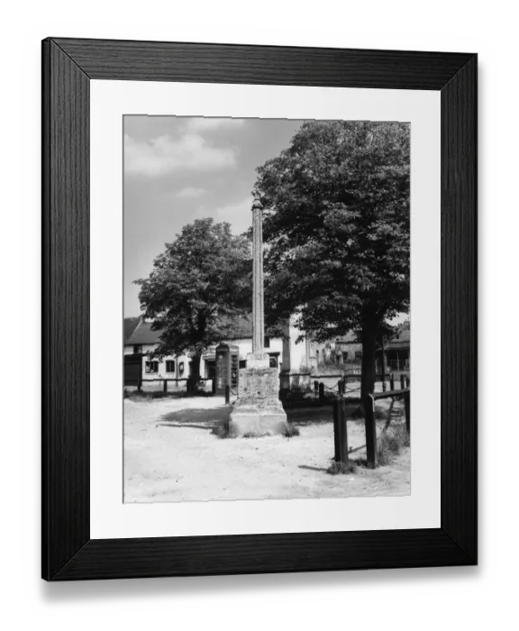 Framed Print : The old Market Cross on the village green at Billesden, Leicestershire, England Framed Print : The old Market Cross on the village green at Billesden, Leicestershire, England