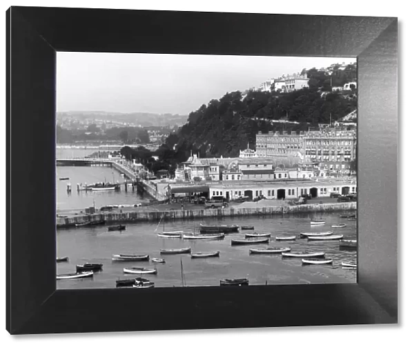 A fine view of Torquay, with its well-sheltered harbour, one of the finest in Devon