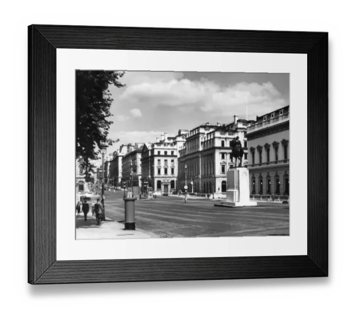 Framed Print : Waterloo Place and Regent Street, London, with its fine stately buildings Framed Print : Waterloo Place and Regent Street, London, with its fine stately buildings