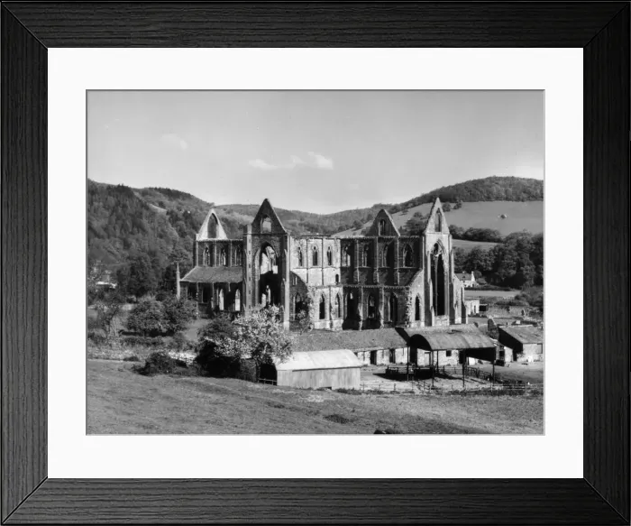 Framed Print : The ruins of Tintern Abbey, a Cisterian abbey, founded in 1131 by Walter de Clare Framed Print : The ruins of Tintern Abbey, a Cisterian abbey, founded in 1131 by Walter de Clare