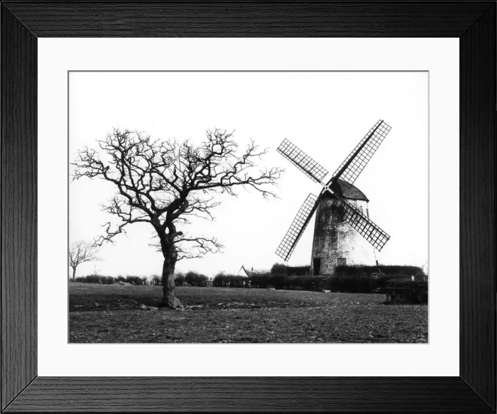 Framed Print : The lovely old windmill at Capenhurst, Cheshire, England. Date: 1939 Framed Print : The lovely old windmill at Capenhurst, Cheshire, England. Date: 1939