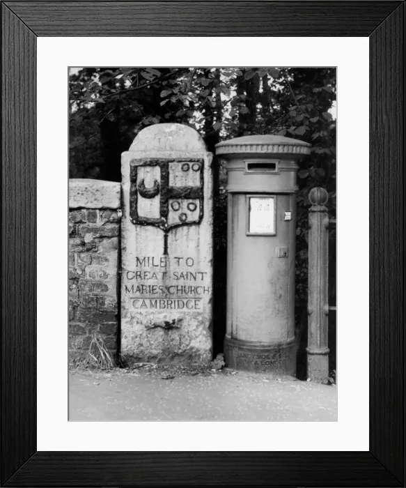 Framed Print : One of the sixteen famous milestones erected by Dr. Warren Framed Print : One of the sixteen famous milestones erected by Dr. Warren