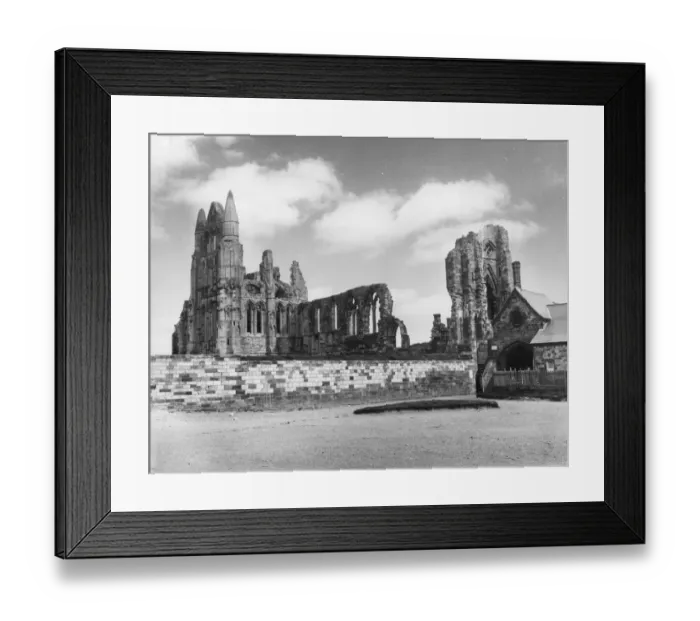 Framed Print : Whitby Abbey, Yorkshire, England. King Edwin built a small church here c. 630. St Framed Print : Whitby Abbey, Yorkshire, England. King Edwin built a small church here c. 630. St