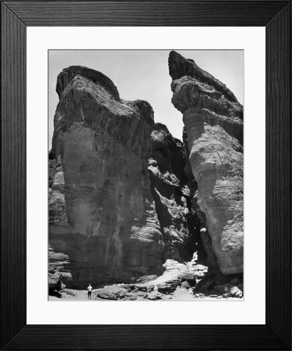 Framed Print : Solomons Pillars a natural rock formation in the Negev Desert, Israel Framed Print : Solomons Pillars a natural rock formation in the Negev Desert, Israel