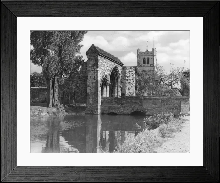 Framed Print : The noble building of Waltham Abbey, Essex, England, with its Norman Gateway Framed Print : The noble building of Waltham Abbey, Essex, England, with its Norman Gateway