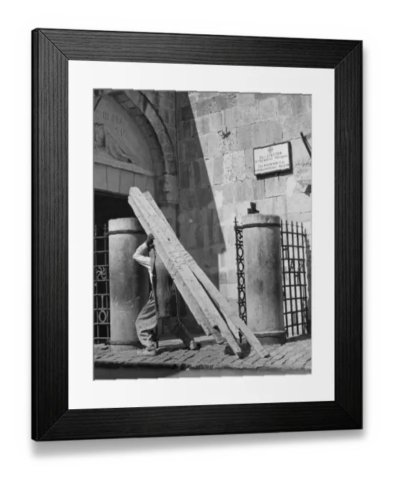 Framed Print : The 3rd Station of the Cross, Jerusalem, Israel. Date: late 1960s Framed Print : The 3rd Station of the Cross, Jerusalem, Israel. Date: late 1960s