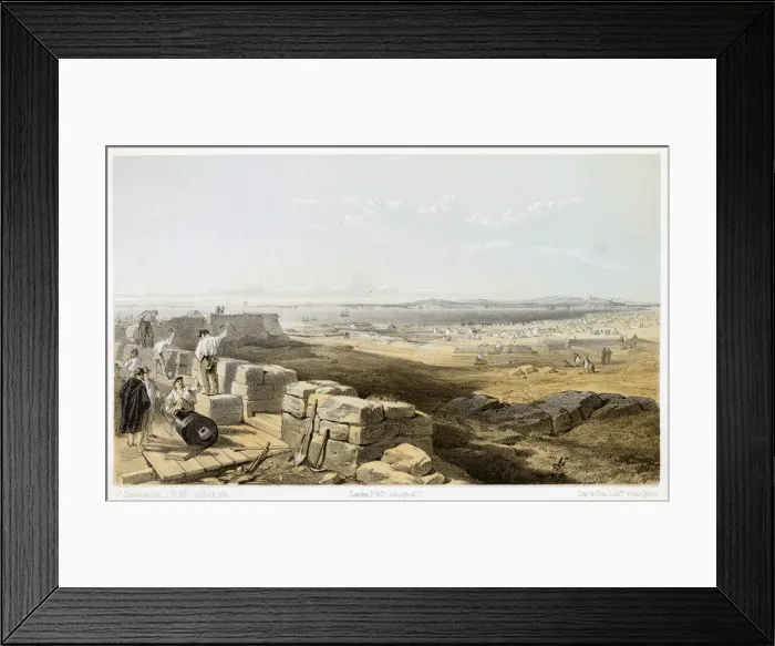 Framed Print : The Straits of Yenikale with the Bay and the town of Kerch from the old Fort of Yenikale Framed Print : The Straits of Yenikale with the Bay and the town of Kerch from the old Fort of Yenikale