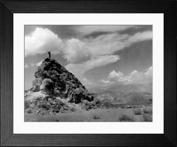 Framed Print : Singing in the desert! Date: 1930s Framed Print : Singing in the desert! Date: 1930s