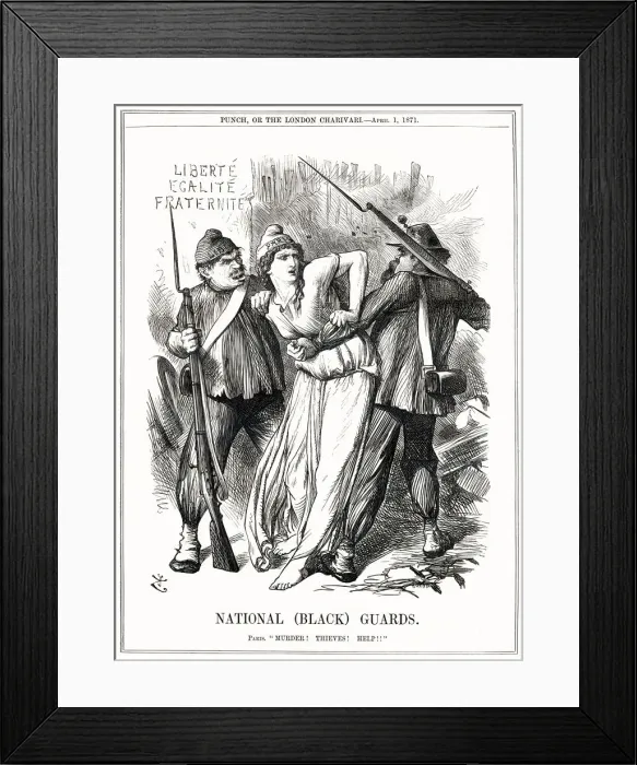 Framed Print : Paris in danger from communards Framed Print : Paris in danger from communards