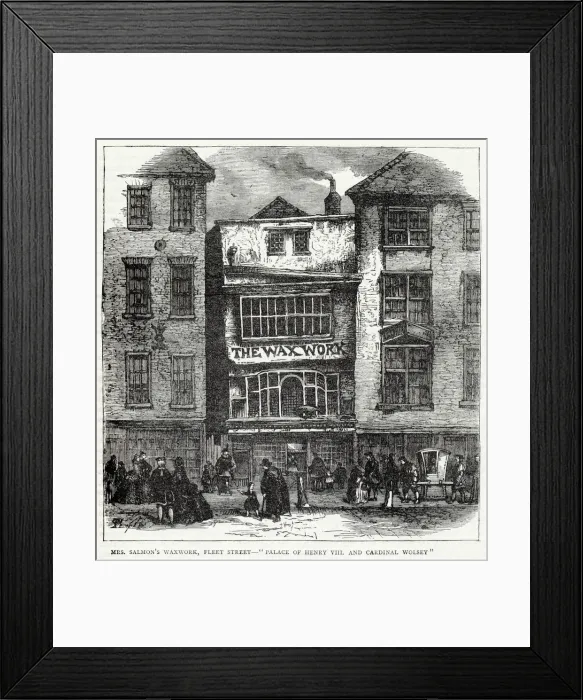 Framed Print : Mrs Salmons Waxworks in Fleet Street, London, the Madame Tussaud Framed Print : Mrs Salmons Waxworks in Fleet Street, London, the Madame Tussaud