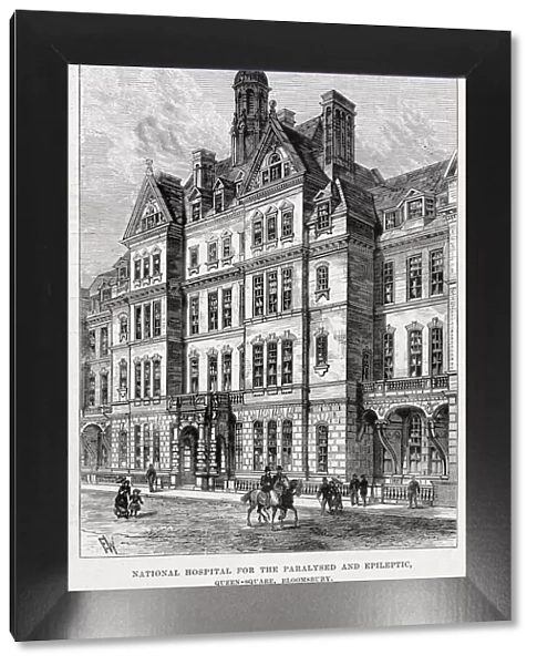Exterior of National Hospital for the Paralysed and Epileptic, Queen Square, Bloomsbury