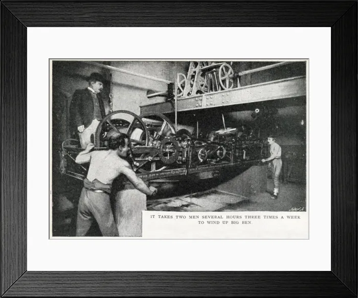 Framed Print : It took two men several hours three times a week to wind up the Clock Tower Framed Print : It took two men several hours three times a week to wind up the Clock Tower