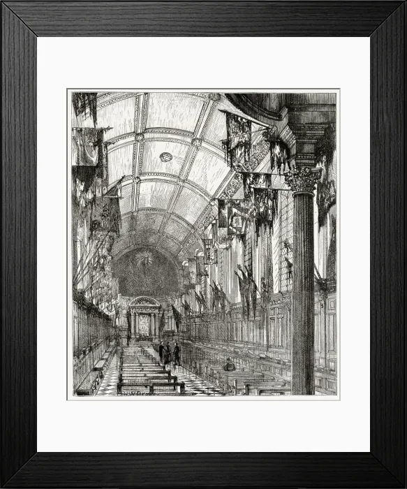 Framed Print : Interior of the Chapel of the Royal Hospital Chelsea, London Framed Print : Interior of the Chapel of the Royal Hospital Chelsea, London