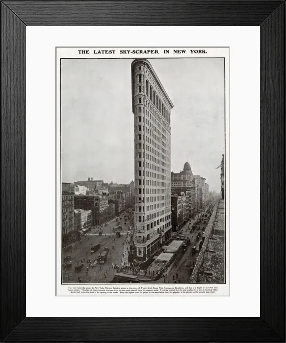 Framed Print : The latest and tallest sky-scraper at the time in New York Framed Print : The latest and tallest sky-scraper at the time in New York