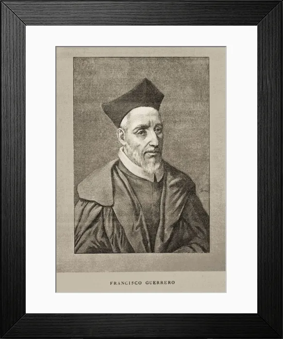 Framed Print : Francisco Guerrero(1528 -1599), Spanish composer Framed Print : Francisco Guerrero(1528 -1599), Spanish composer