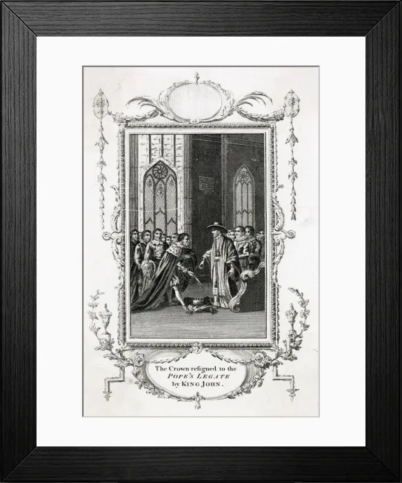 Framed Print : Having been excommunicated by Pope Innocent III in 1209 Framed Print : Having been excommunicated by Pope Innocent III in 1209