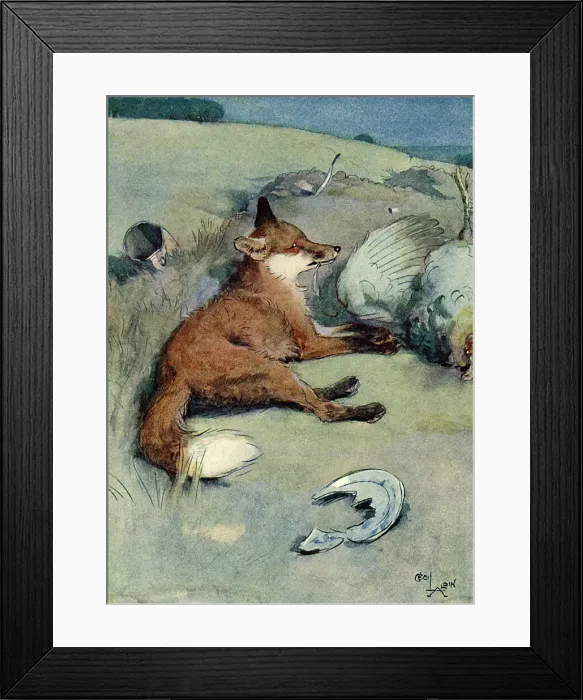 Framed Print : Illustration, White-Ear at night with his prey. Date: 1912 Framed Print : Illustration, White-Ear at night with his prey. Date: 1912
