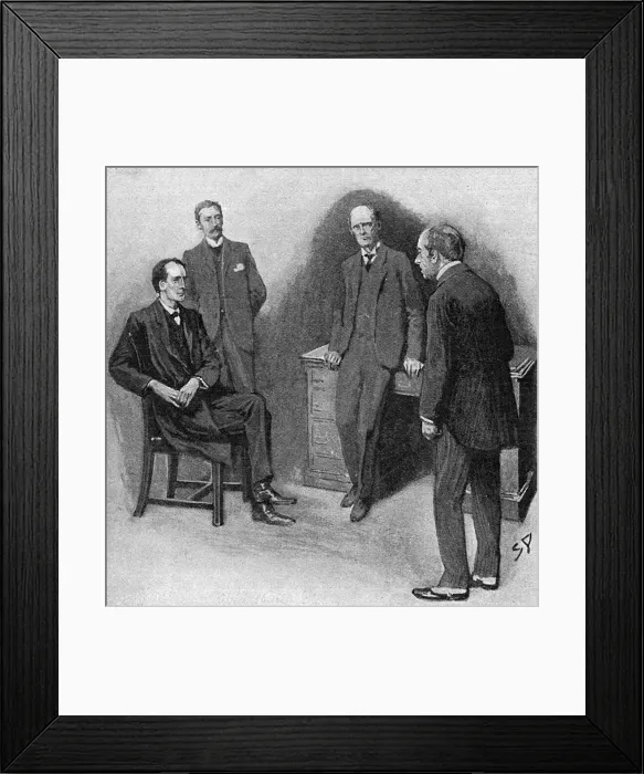 Framed Print : The Return of Sherlock Holmes, the Adventure of the Three Students Framed Print : The Return of Sherlock Holmes, the Adventure of the Three Students