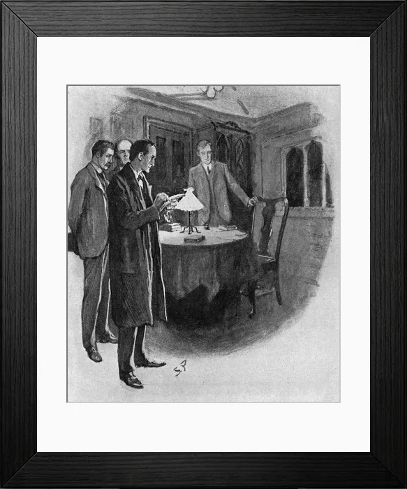 Framed Print : The Return of Sherlock Holmes, the Adventure of the Three Students Framed Print : The Return of Sherlock Holmes, the Adventure of the Three Students