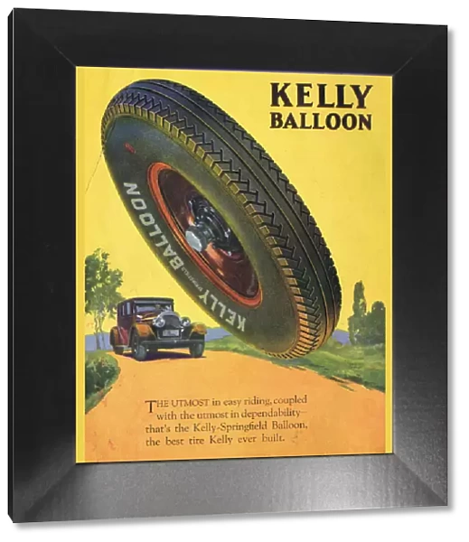 Advert for a Kelly Balloon tyre (1925-26) Date: circa 1926