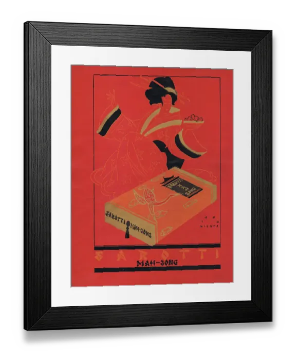 Framed Print : Advert for Mah Jong (1925) Date: 1925 Framed Print : Advert for Mah Jong (1925) Date: 1925