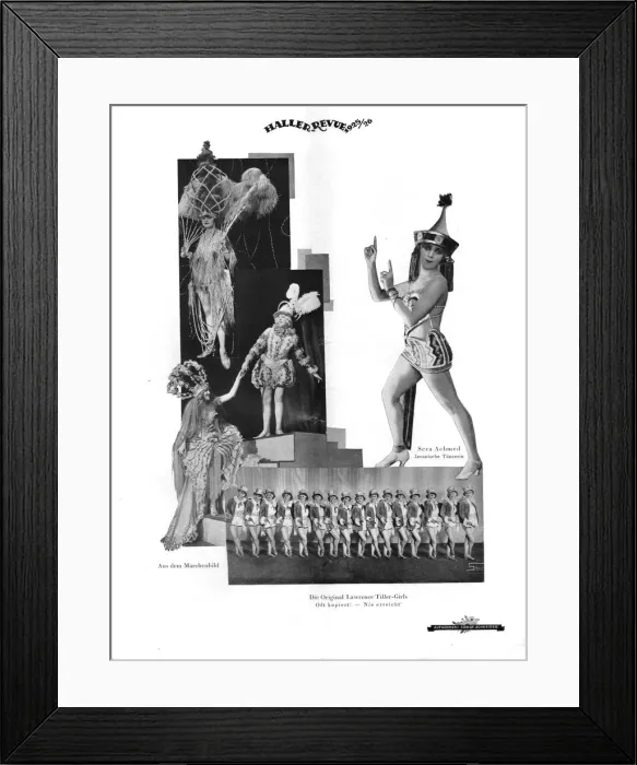 Framed Print : Scenes and performers from Herman Hallers Achtung! Welle, Admiralspalast Framed Print : Scenes and performers from Herman Hallers Achtung! Welle, Admiralspalast
