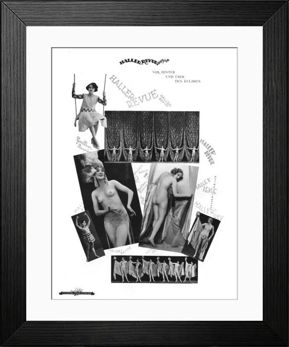 Framed Print : Scenes and performers from Herman Hallers Achtung! Welle, Admiralspalast Framed Print : Scenes and performers from Herman Hallers Achtung! Welle, Admiralspalast