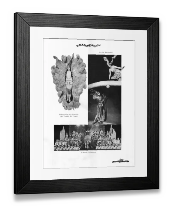 Framed Print : Scenes and performers from Herman Hallers Achtung! Welle, Admiralspalast Framed Print : Scenes and performers from Herman Hallers Achtung! Welle, Admiralspalast