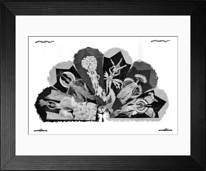 Framed Print : The Paradise of Women scene from Herman Hallers Achtung Framed Print : The Paradise of Women scene from Herman Hallers Achtung