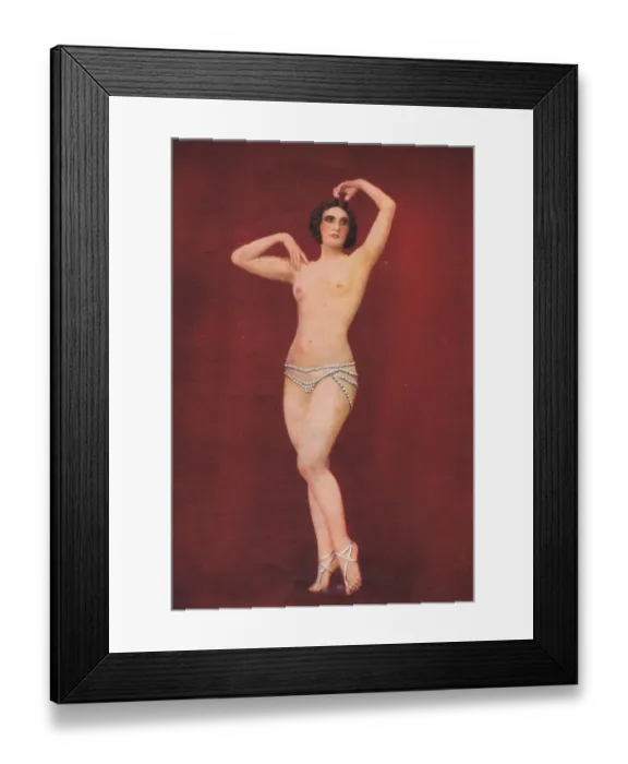 Framed Print : A showgirl in James Kleins Zieh Dich Aus (Undress Yourself), Komische Oper, Berlin Framed Print : A showgirl in James Kleins Zieh Dich Aus (Undress Yourself), Komische Oper, Berlin