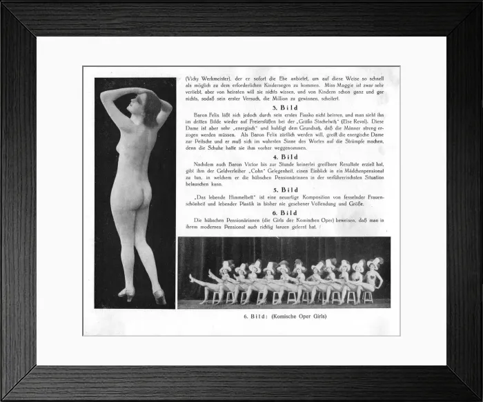 Framed Print : Scenes from James Kleins Zieh Dich Aus (Undress Yourself), Komische Oper, Berlin Framed Print : Scenes from James Kleins Zieh Dich Aus (Undress Yourself), Komische Oper, Berlin
