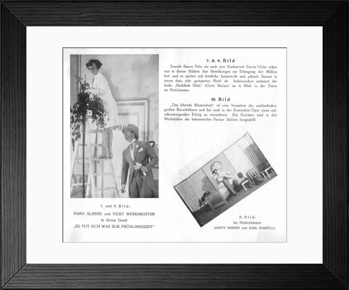 Framed Print : Scenes from James Kleins Zieh Dich Aus (Undress Yourself), Komische Oper, Berlin Framed Print : Scenes from James Kleins Zieh Dich Aus (Undress Yourself), Komische Oper, Berlin