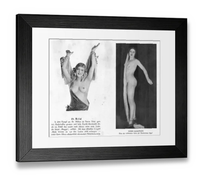 Framed Print : Showgirls in James Kleins Zieh Dich Aus (Undress Yourself), Komische Oper, Berlin Framed Print : Showgirls in James Kleins Zieh Dich Aus (Undress Yourself), Komische Oper, Berlin