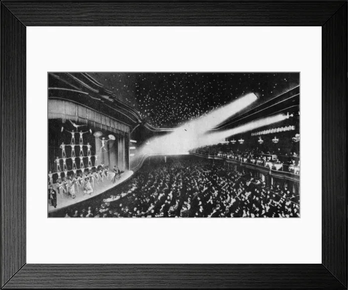 Framed Print : The interior of the Wintergarten Theatre, Berlin with an acrobatic routine on the stage Framed Print : The interior of the Wintergarten Theatre, Berlin with an acrobatic routine on the stage